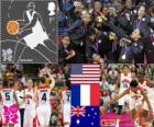Bayanlar Basketbol podyum, ABD, Fransa ve Avustralya, Londra 2012